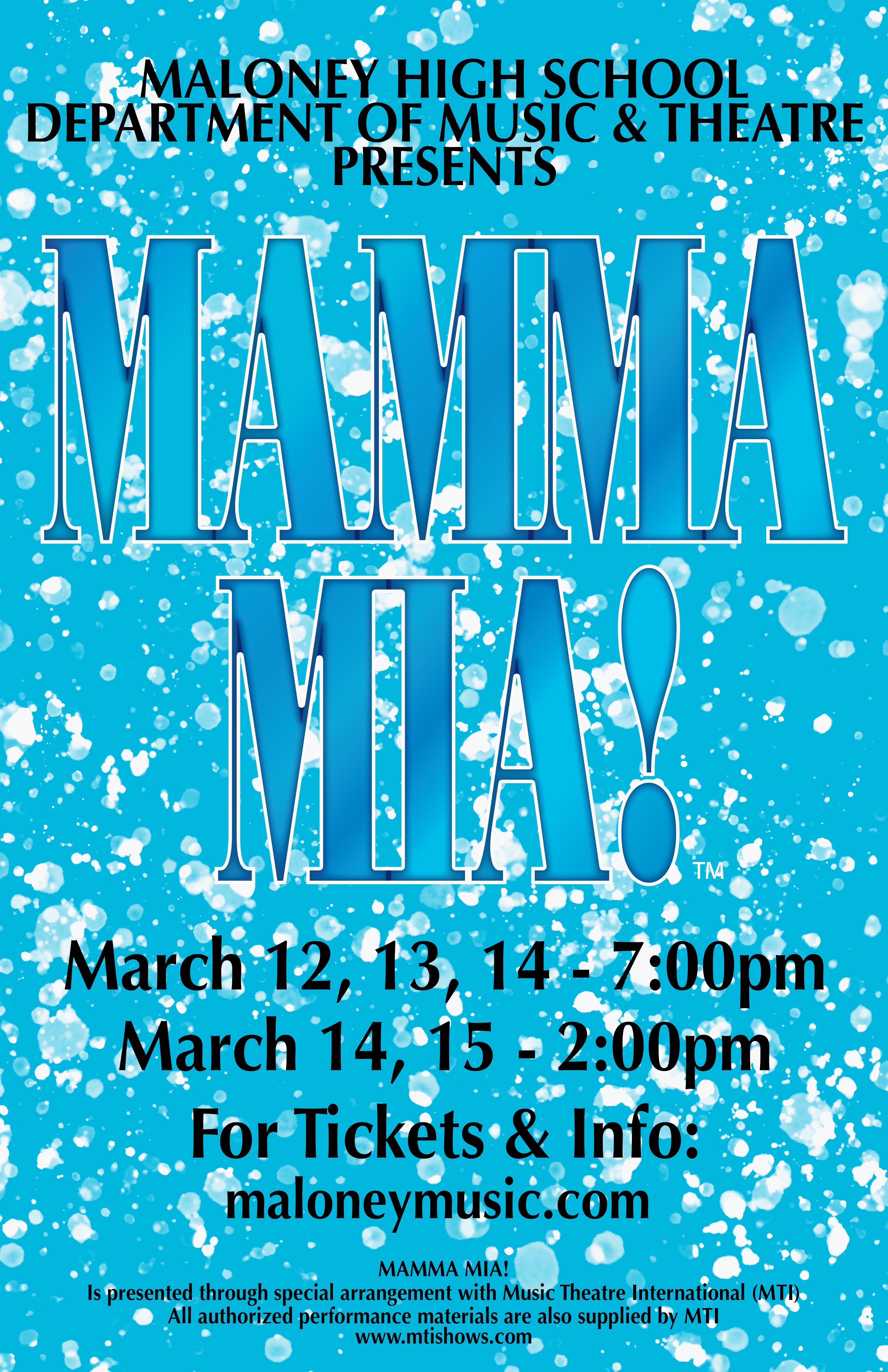 Maloney High School Department of Music & Theatre Meriden CT